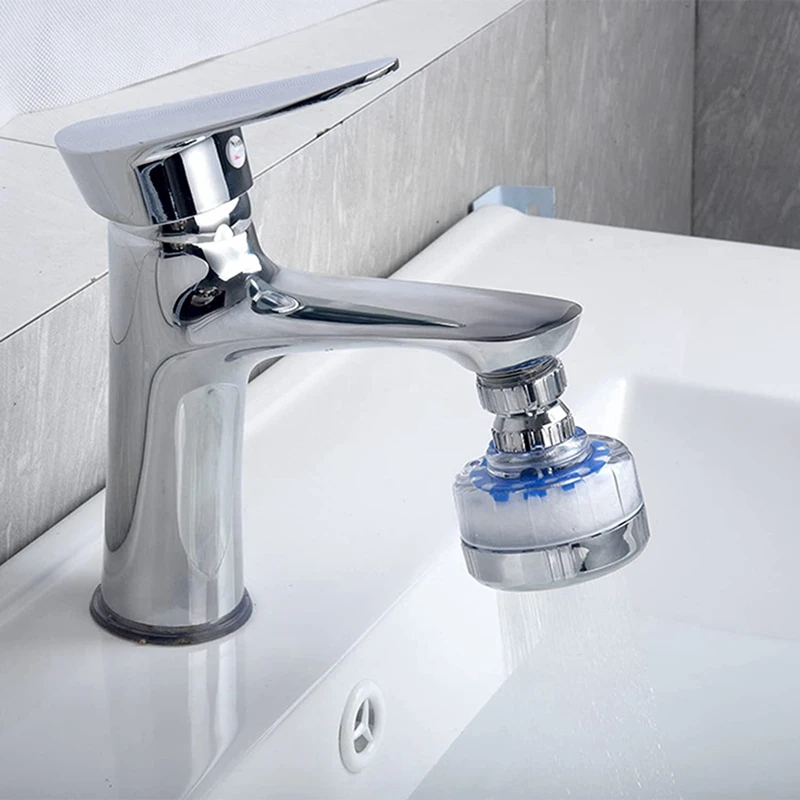 A74E- Rubinetto filtro acqua lavello, filtro rubinetto, 360 °   Filtri per rubinetti rotanti Filtrazione per rubinetti purificatore per bagno e cucina domestici