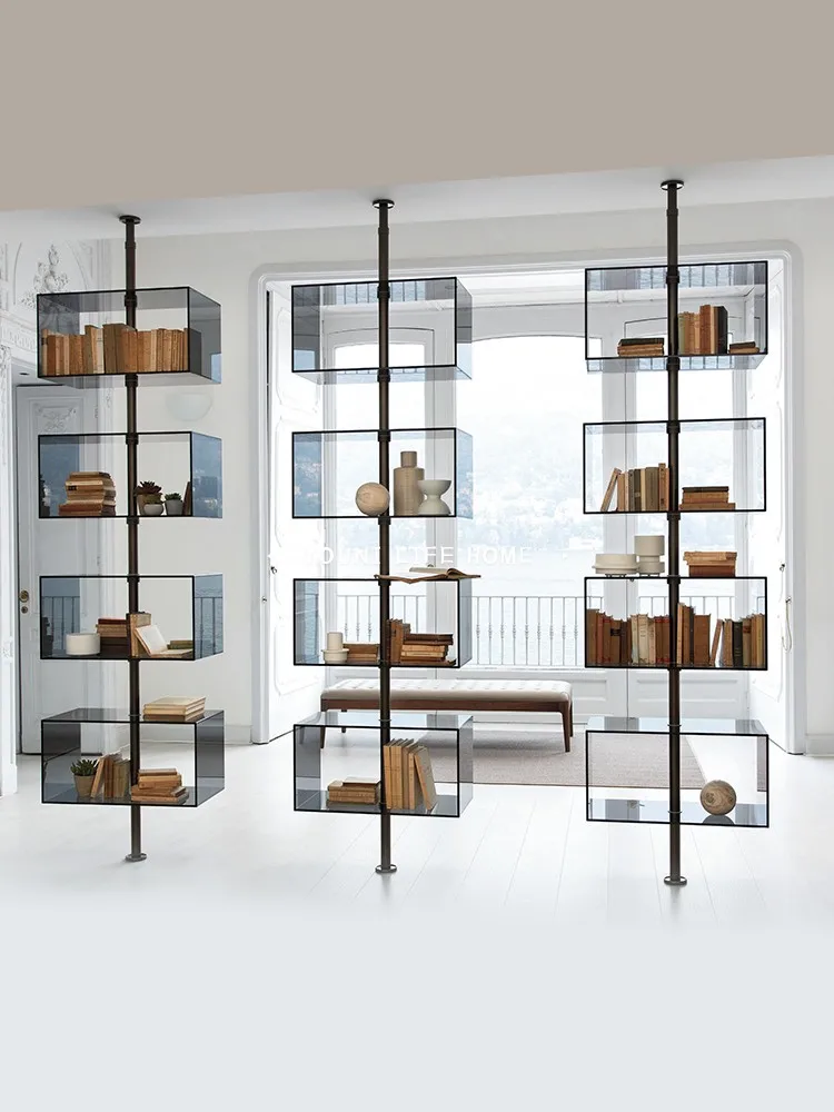 

Simple sky partition rack through top acrylic rack multi-layer display rack