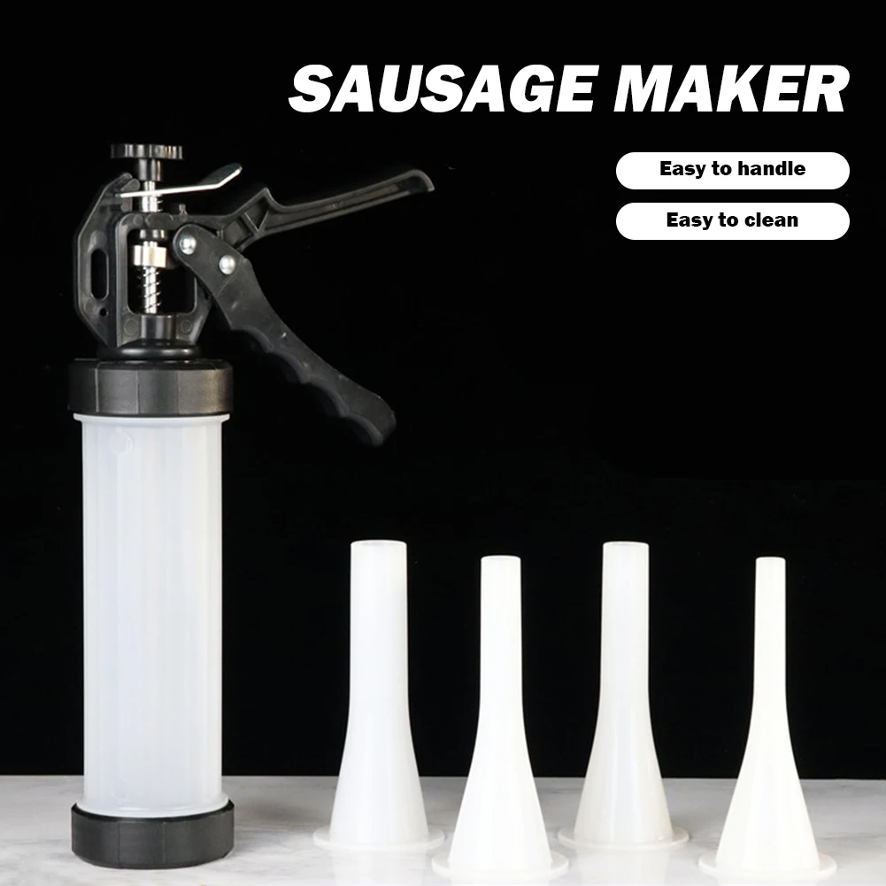 

Sausage Stuffer Filling Machine Stainless Steel Filling Machine for Sausages Household Space Saving Removable Kitchen Gadgets