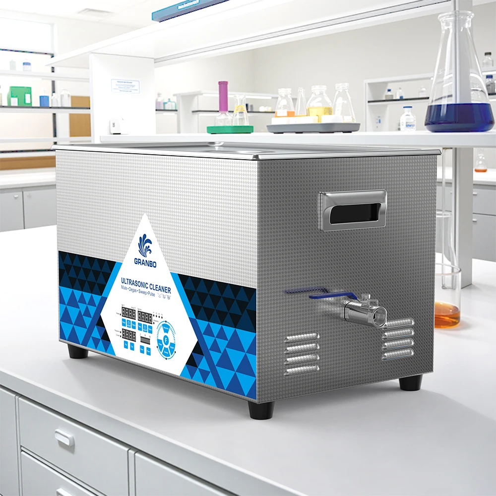 Granbo 22L 800W High-Frequency 40/80/100/120/200KHz Ultrasonic Cleaner for Precision Parts Laboratory Medical Tool Mixer