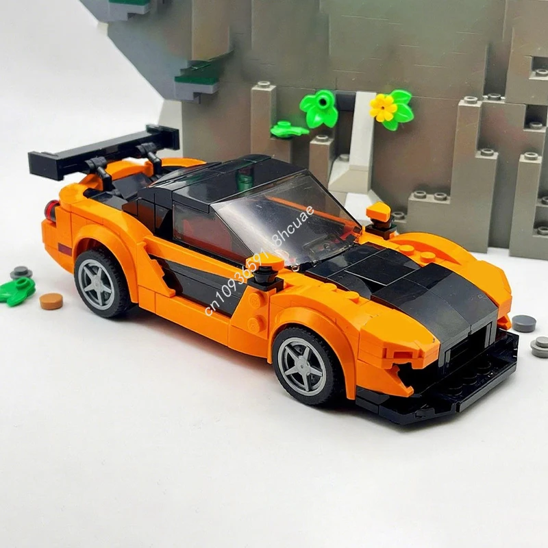 

275 шт. MOC Hans Zoomy RX7 City Champions суперкар модель строительные блоки ремесленные игрушки образование творческая идея для детей рождественские подарки