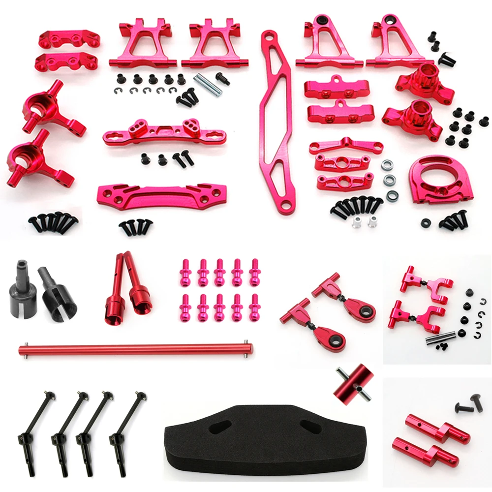 TT-02 Metal Modification Accessory Kit Suspension Arms Steering Knuckle Set for Tamiya TT02 TT-02 1/10 RC Car Upgrade Parts