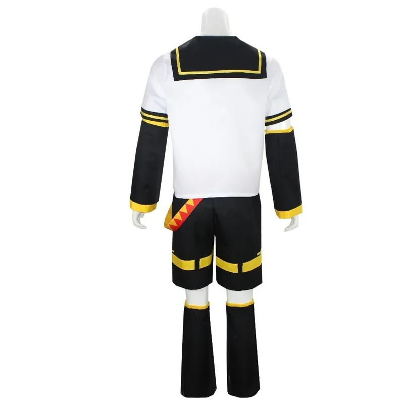 EE01 رين لين زي الهالوين التأثيري رين لين شقيق شقيقة أزياء تنكرية kagamine rin كوسبلاي أحذية القماش شعر مستعار & 0Ww