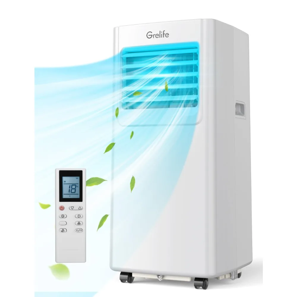 

Portable Air Conditioners, 8000BTU 4-in-1 AC Unit with Fan&Dehumidifier, Powerful Cooling up to 350 sq.ft, Portable AC