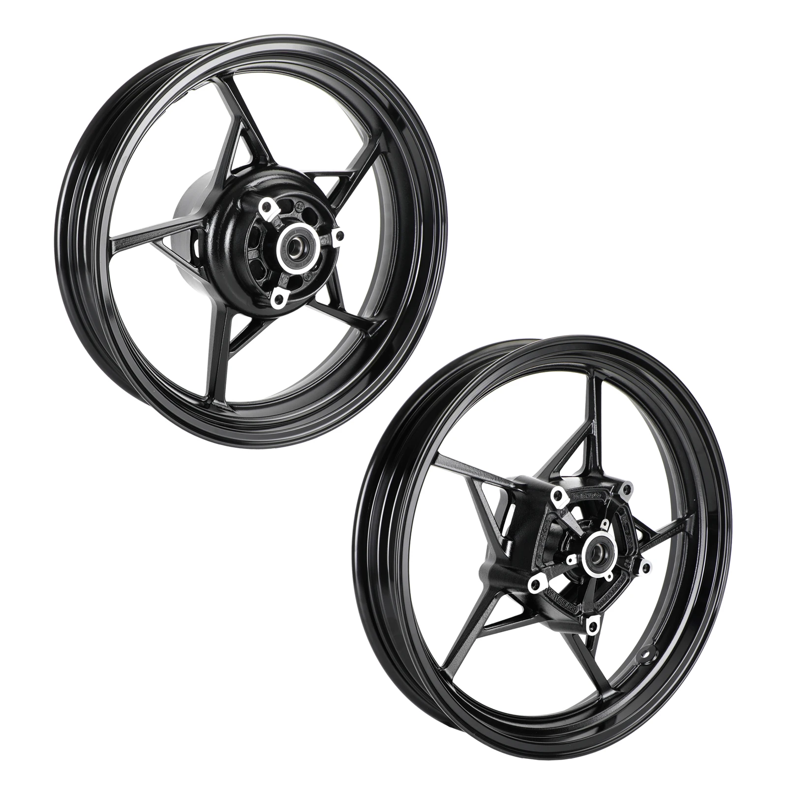 

Artudatech Front & Rear Wheel Rims Black For Kawasaki Z400 EX400 Ninja 400 ABS 2018-2023