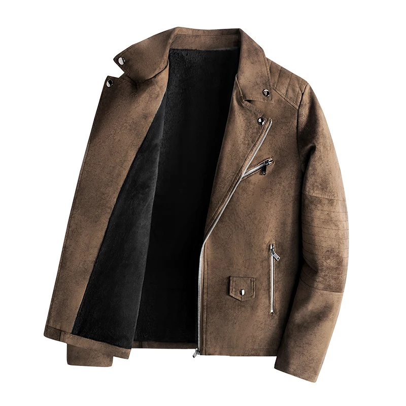 

Мужская кожаная куртка в американском ретро-стиле для мотоциклистов, новая матовая куртка с эффектом тай-дай, модная ветрозащитная теплая стильная байкерская куртка