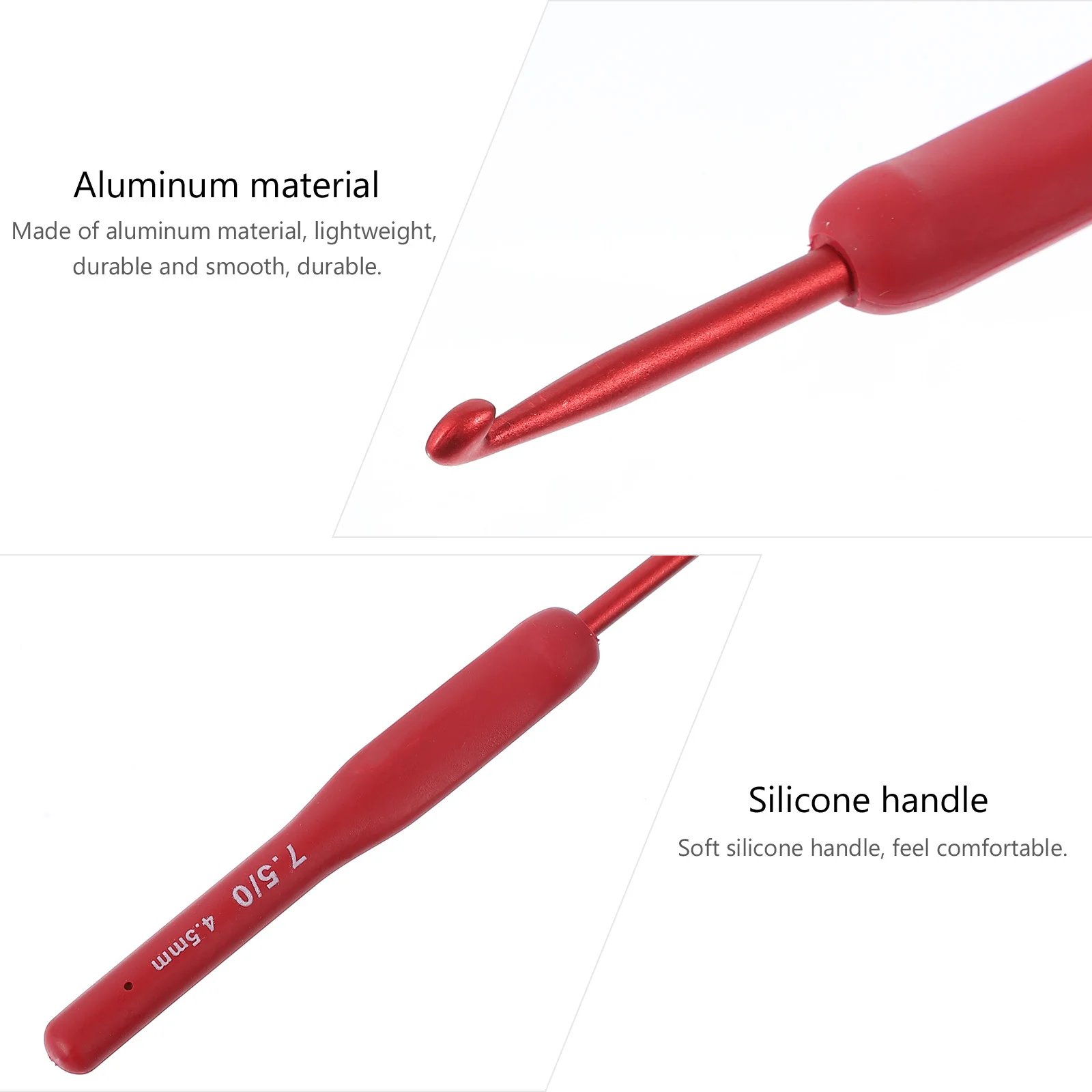 

9Pcs Creative Crochet Needles Set for Housewives and Beginners Smooth Edges No Pain Crochet Needles DIY Needle