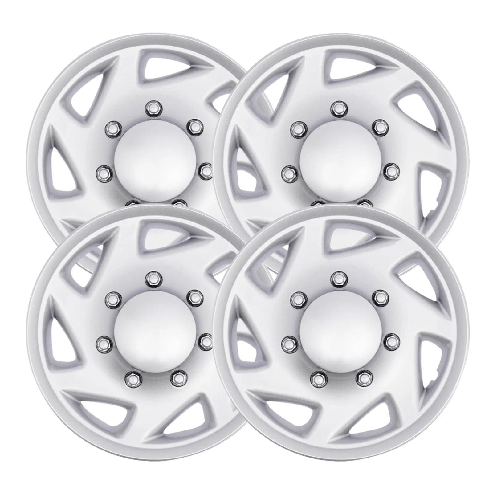 

16-дюймовые черные колпаки, набор из 4 полных колес для Ford E250 E350 E450 Econoline 1999-2018 гг., колпаки ступиц, подходят для 16-дюймовых стальных колес