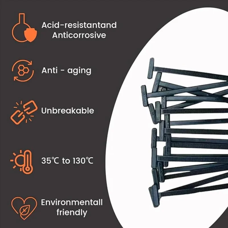 Nylon Universal Cable Tie Buckle-Heavy Duty Zip Ties Holder with Pin & Button Design Plastic Cable Ties Tool Fasteners Car Body