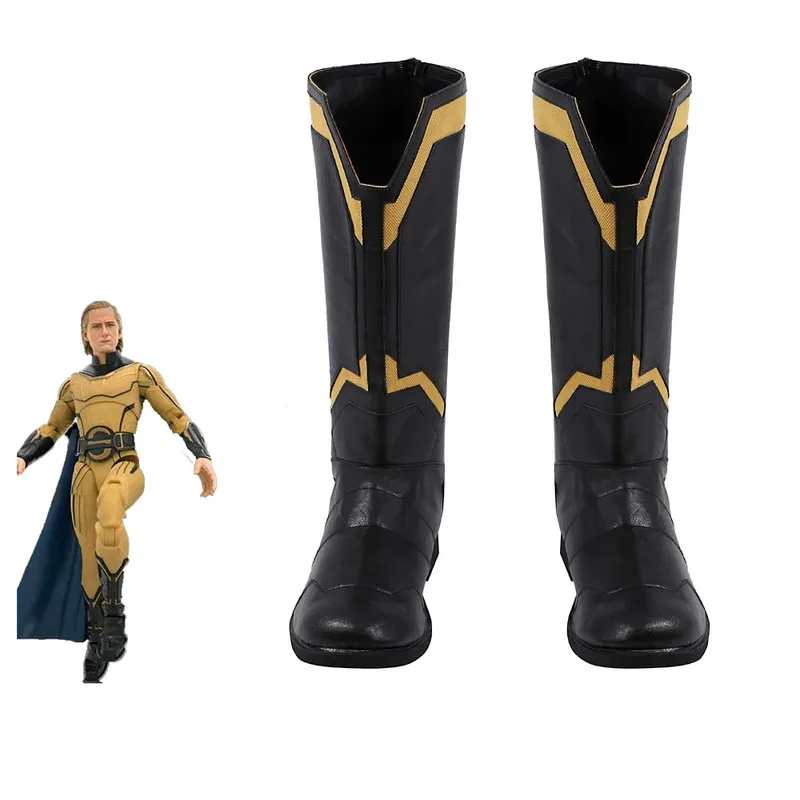 

Sentry Обувь для косплея Супергерой Sentry Косплей Костюм Сапоги Черные туфли Вечерние мягкие туфли из искусственной кожи Хэллоуин Реквизит для мужчин Азиатский размер