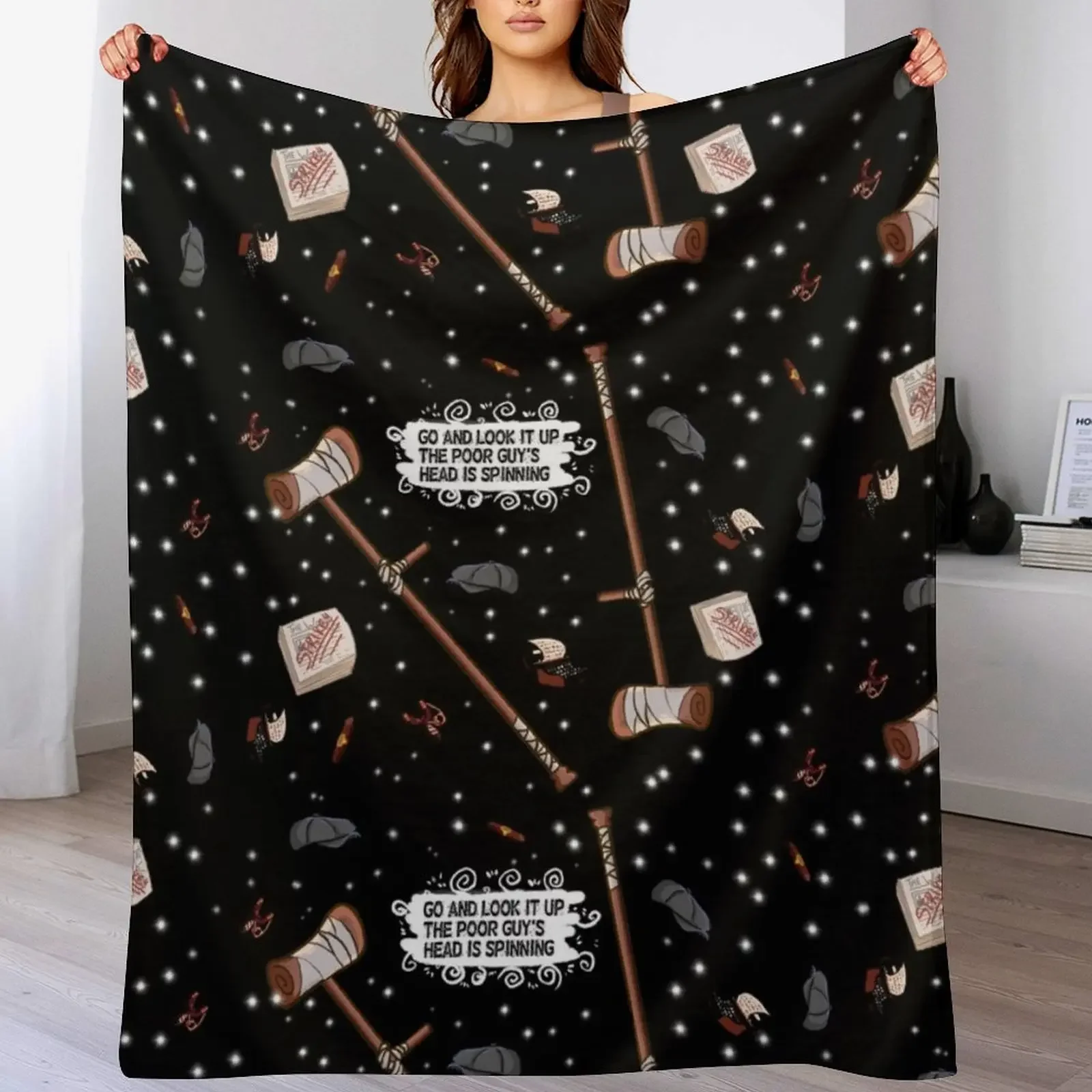 

Newsies Forever (black) Throw Blanket Furry Camping For Sofa Thin Beautifuls Blankets