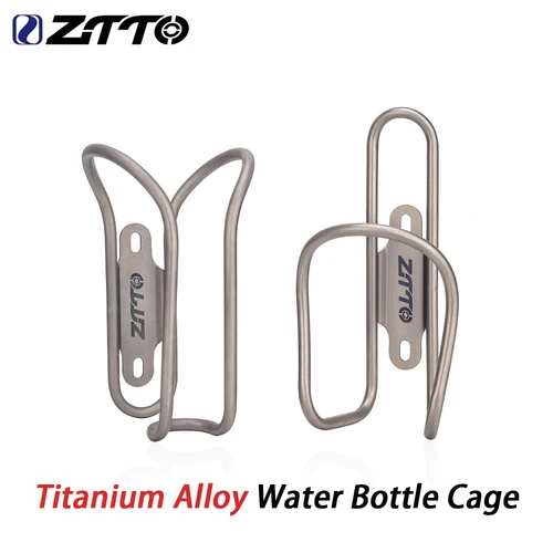 ZTTO-soporte para botella de agua de bicicleta, jaula de aleación de titanio, estante para hervidor de bicicleta, ligero para ciclismo, se adapta a cualquier bicicleta