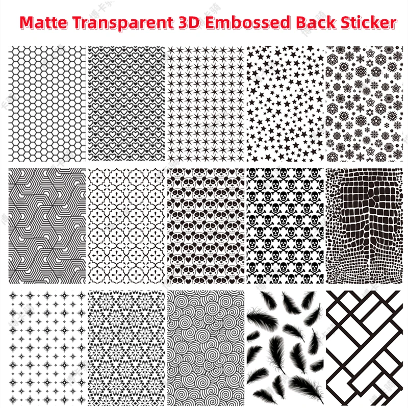 

50 шт. матовая прозрачная 3D рельефная наклейка на заднюю крышку, Защитная пленка для телефона, машина для резки гидрогелевых листов