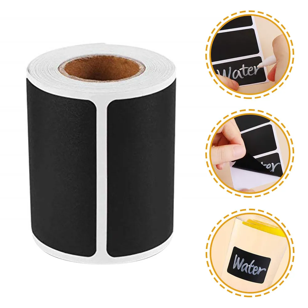 

Самоклеящиеся этикетки-доски для маркировки, съемные классификационные наклейки для кухонных банок, бутылок, кладовой, школы