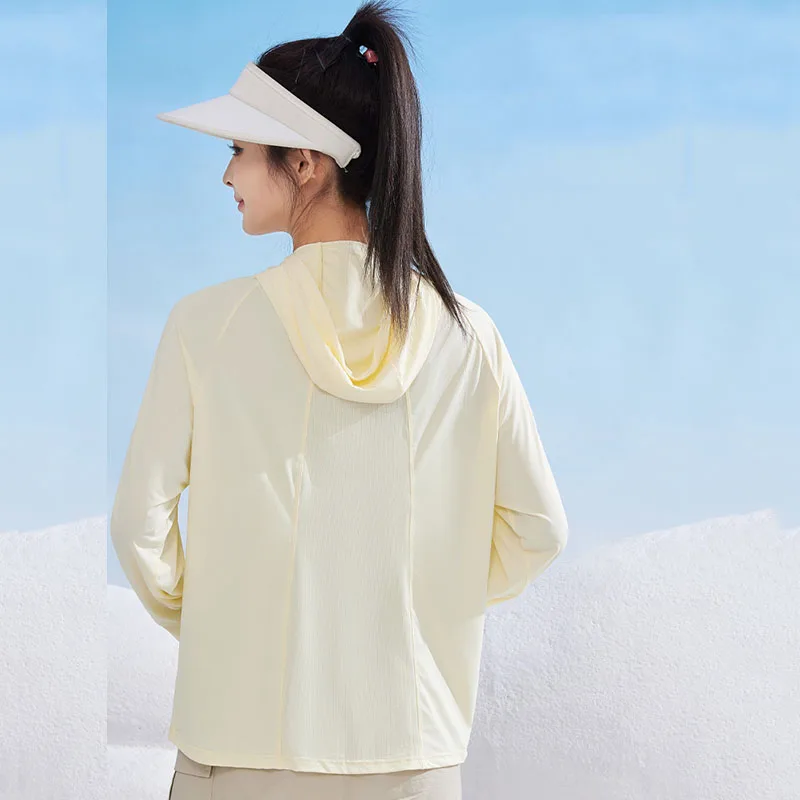 New Summer Women's Ice Silk Quick Drying Sunscreen Clothes Versatile Comfortable Uv Protection Hooded Coat UPF50+ Outdoor Jacket