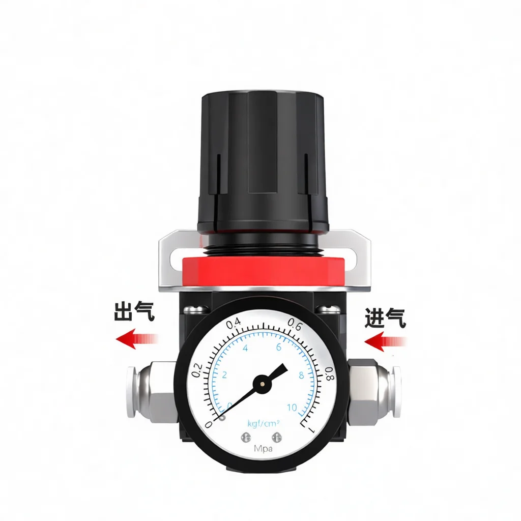 AR2000 Pressure Regulator Valve Pneumatic Compressed Air Control System Reduction Adjustable Flow Controller Industrial Tool