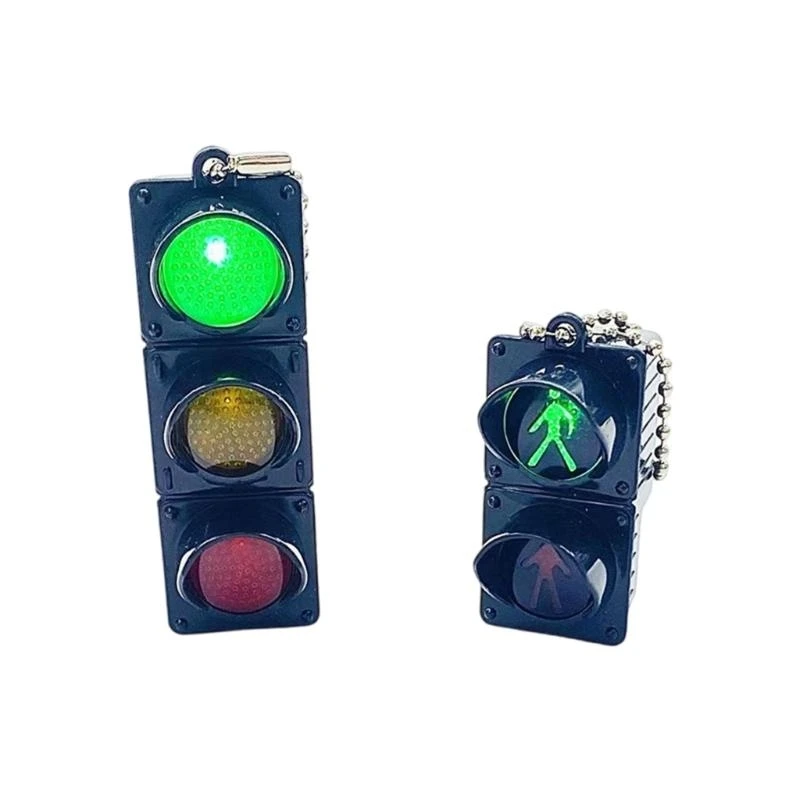 91AC 2PCS حركة مرور Light Lawer Decoration Decoration فريدة من نوعها زخرفة كيس مفاتيح Lawer Lawer لتخصيص معداتك
