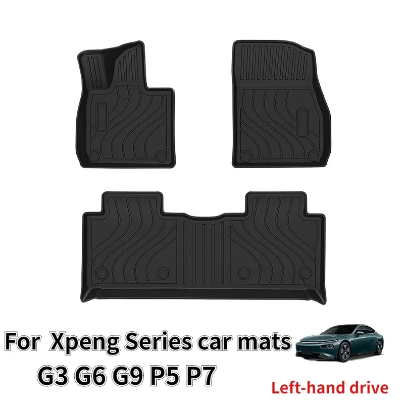 

NEW Xpeng G9 P5 P7 G3 G6 TPE Floor Mats All Weather Front Rear Cargo Liner Mat, Waterproof Anti-Slip Foot Pads Accessories
