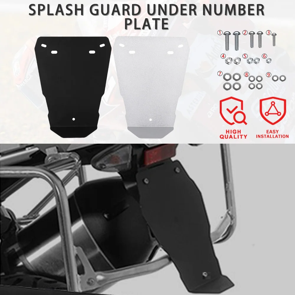 

2024 2025 Motorcycle Splash Guard Under Number Plate For HONDA Tenere700 For Honda CRF1100L Africa Twin Adventure XL750 Transalp