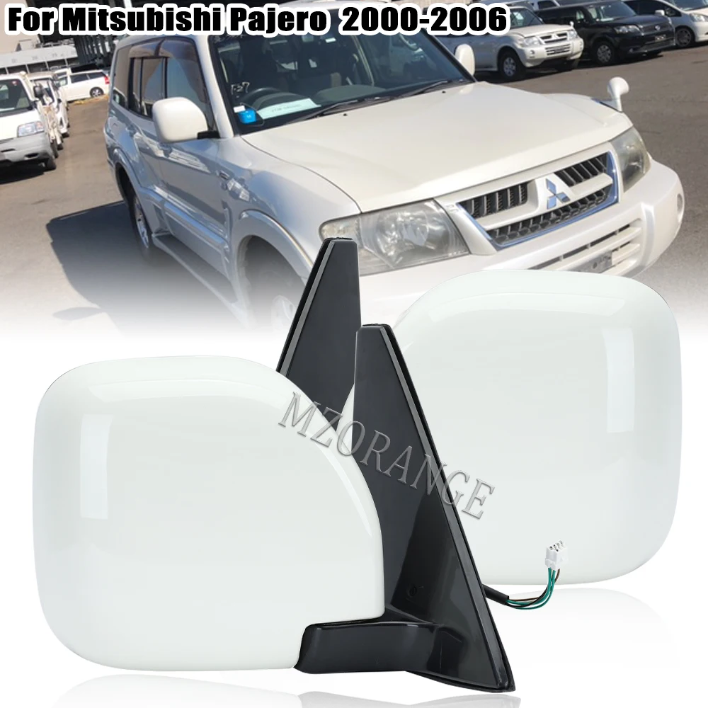 

Side Rearview Mirror Assembly For Mitsubishi Pajero V73 V75 V77 2000-2006 heated Outside Car Electric lens adjust accessories