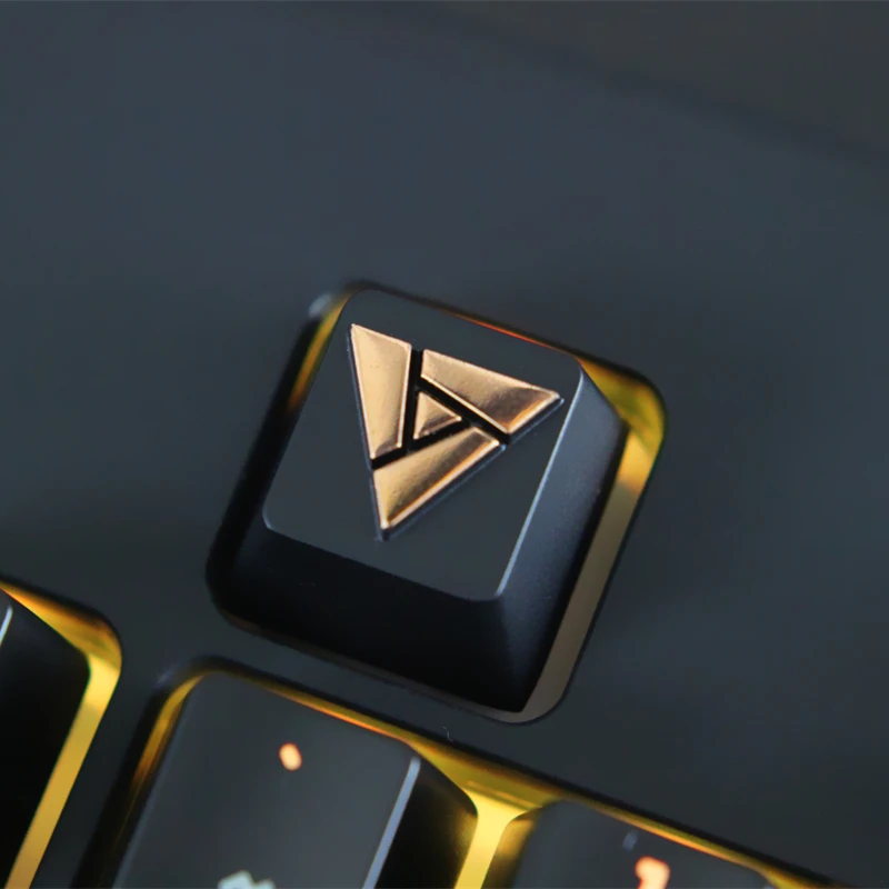 

KeyStone Keycap 1 шт., тематические игры для артефакт, металлические механические клавиатуры из алюминиевого сплава, колпачки клавиш R4 высота для оси Cherry MX