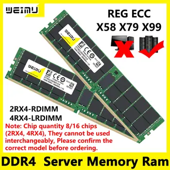 DDR4 8GB 16GB 32GB 64GB REG ECC Serverová paměť RAM PC4 1.2V 288Pin 2133 2400 2666 2933 3200Mhz 2RX4 4RX4 Paměť RAM X58 X79 X99 8 nejlepší prodej 64 GB RAM DDR4 - №7