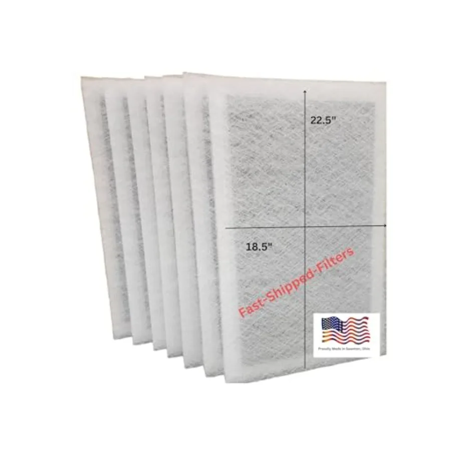 

7 Pack 20x25 Replacement Filter Pads Compatible with MicroPower Guard One Hour Air Cleaner 20x25 Refill White