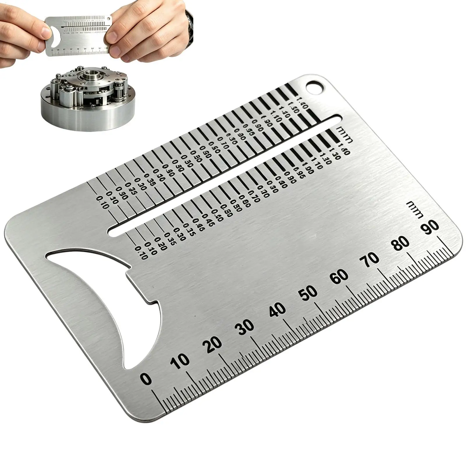 Gap Gauge High-Strength Non-Slip Measurement Card Stainless Steel Gap Width Measuring Ruler For DIY Projects Sparks Plug Valve