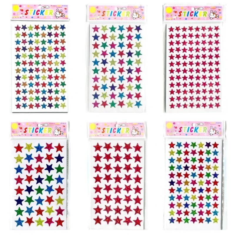 10 Sheet Mini Kindergarten Award Stickers Teacher Praise Label Award Five-pointed Star Back to School Stationery Dropshipping