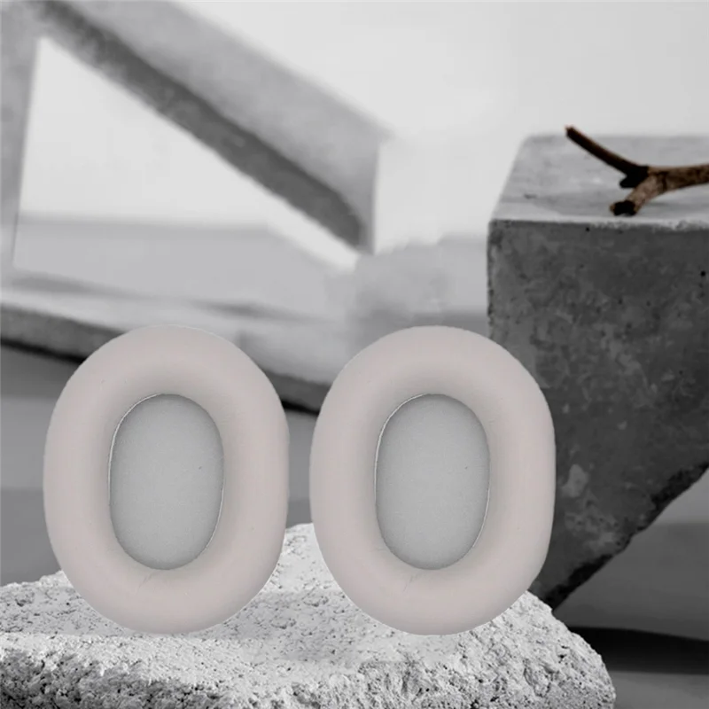 غطاء سماعة الأذن زوج واحد من أغطية سماعات الرأس WH-1000XM5 يمكن استبداله بسهولة سماعة الرأس وأكمام واقية بإبزيم وسادات الأذن باللون البني