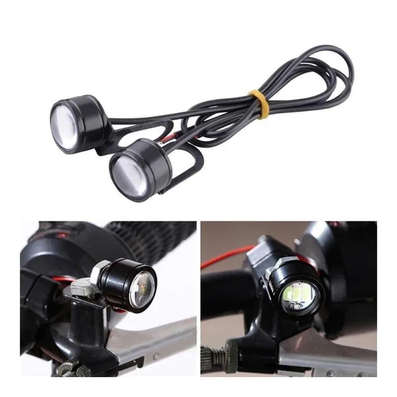 

Новый 2 шт. светодиодный прожектор для противотуманных фар с супер ярким орлиным глазом и дневными фарами 12 В, аксессуары для мотоциклов