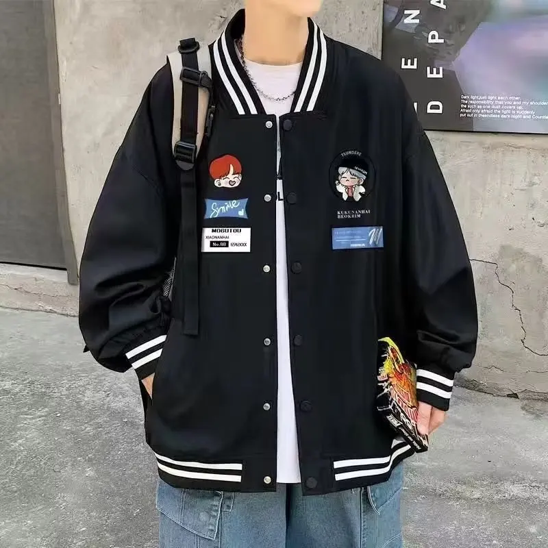 

Американский бейсбольный тюнер в стиле ретро для мужчин, весенне-осенний спортивный тюнер, новинка 2023, универсальный тюнер для пар, длинный све