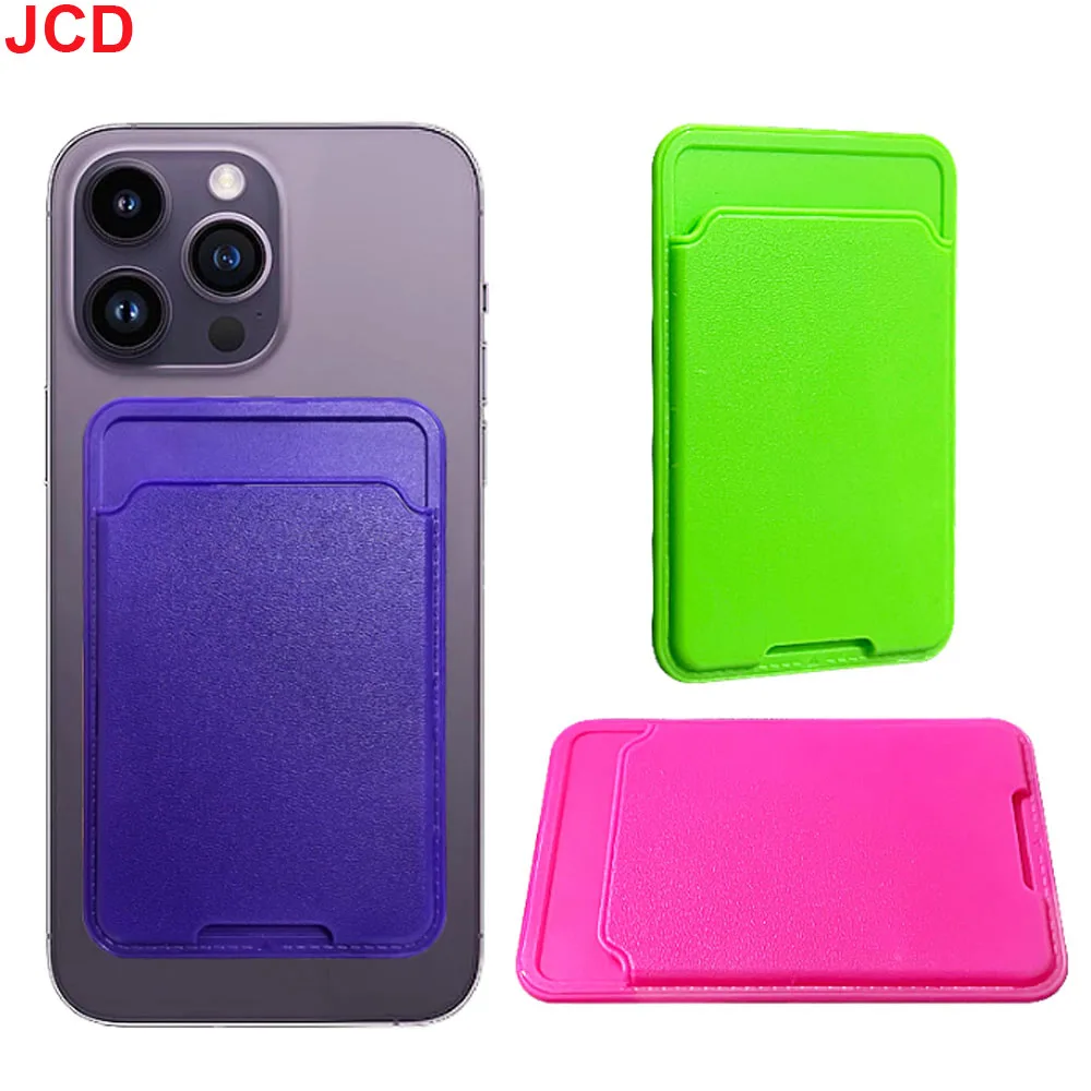 JCD 1 stücke Telefon Brieftasche Fall Karte Halter Selbst-Kleber Silikon Tasche Stick ID Bank Kreditkarte Lagerung Karte halter Tasche Zubehör – Detail 3