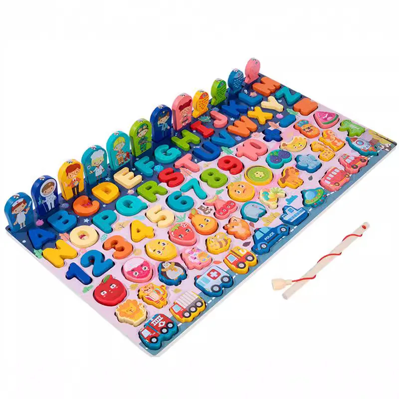 Früherziehungsspielzeug für Kinder, Intelligenz-Bausteinspiele, Montagebretter, digitales kognitives Spielzeug für Babys