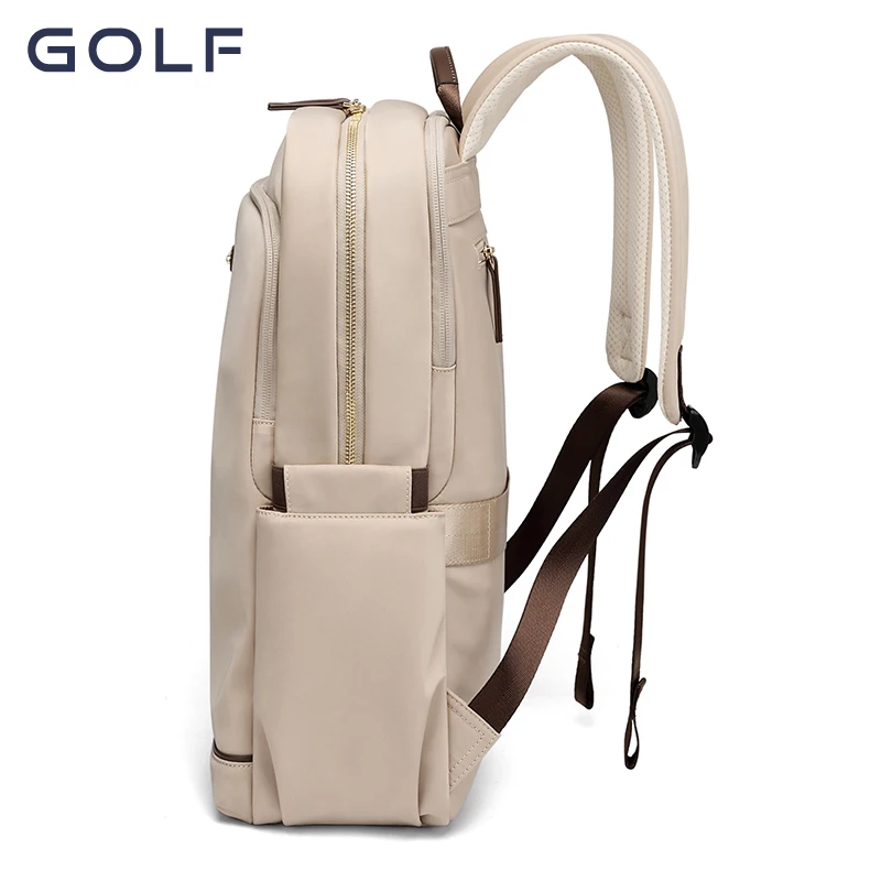 GOLF backpack for women, casual commuting, large capacity computer backpack, fashionable travel, college student backpack