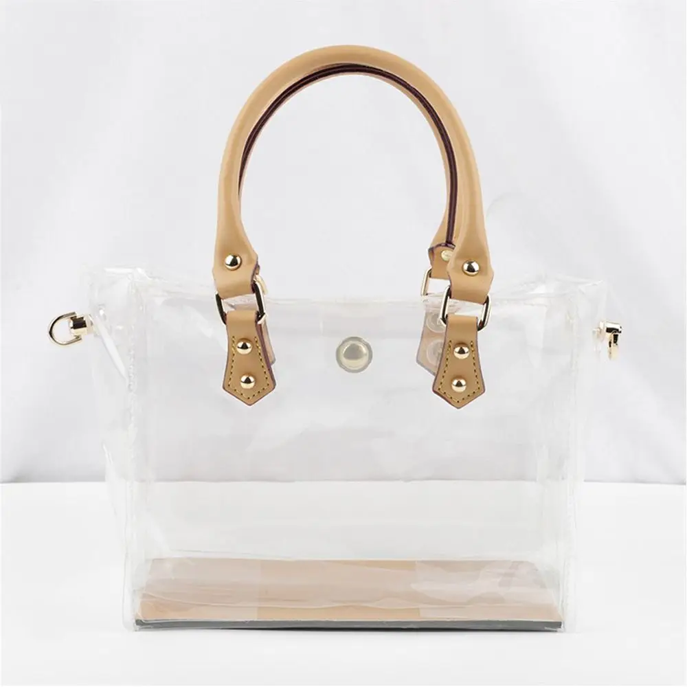 Fashion PVC Clear Tote Bag Large Capacity Handbag Making Kit DIY Handmade Shoulder Bag Gift Bag Woman Travel Accessories