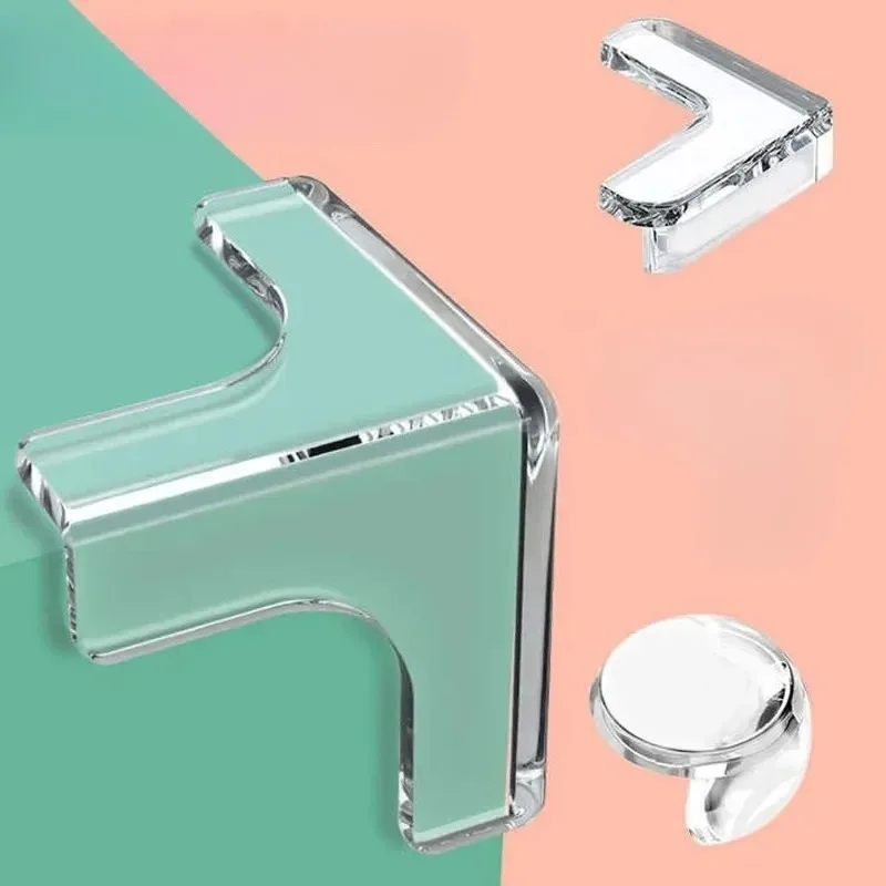 4PCS Baby Safety Silicone Table Corner Protector Furniture Edge Protection Cover Transparent Children Anti Collision Edge Guards