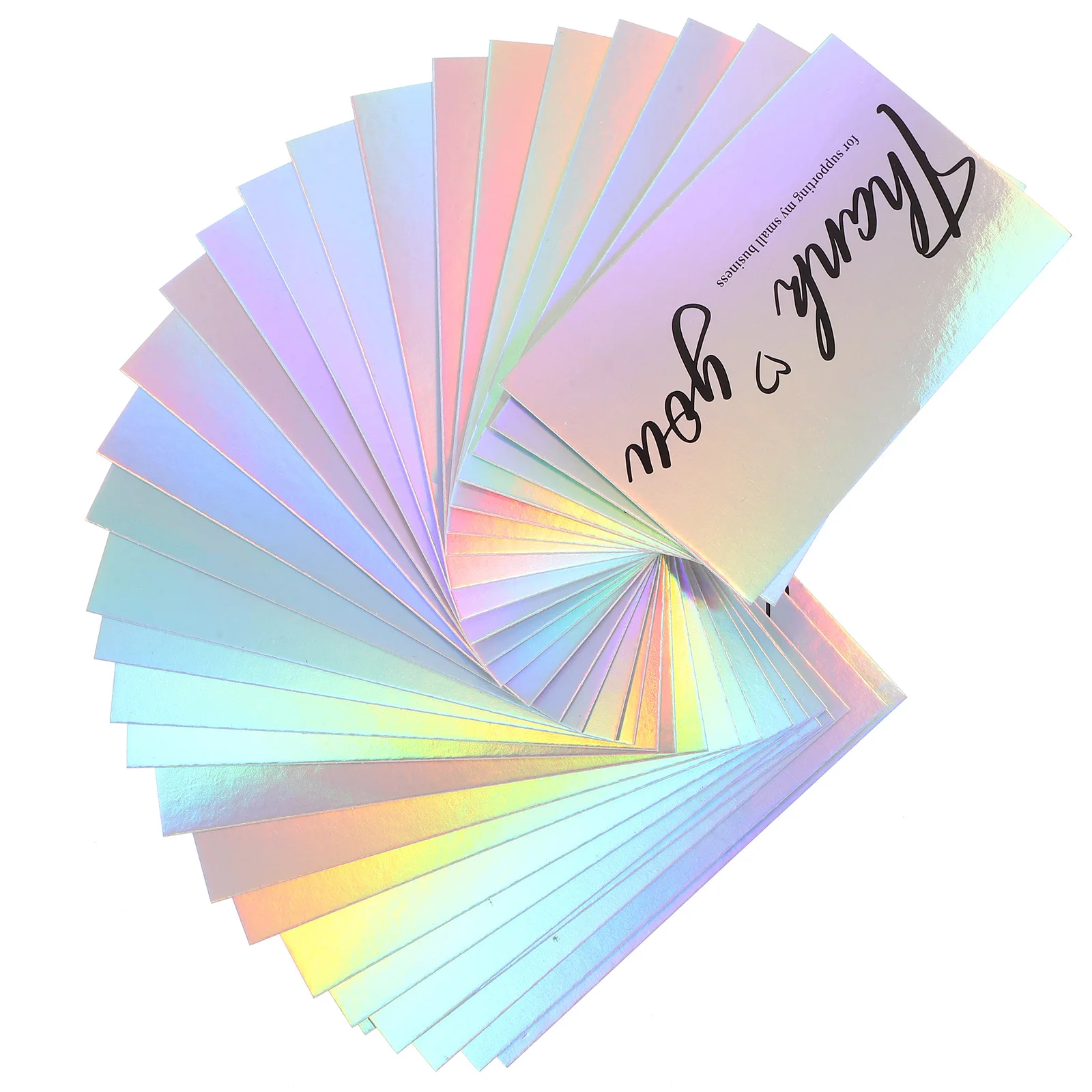 

120Pcs Laser Thank You Cards Lightweight Small Business Thank You Cards Bulk Gift Shop Supply Shop Accessory