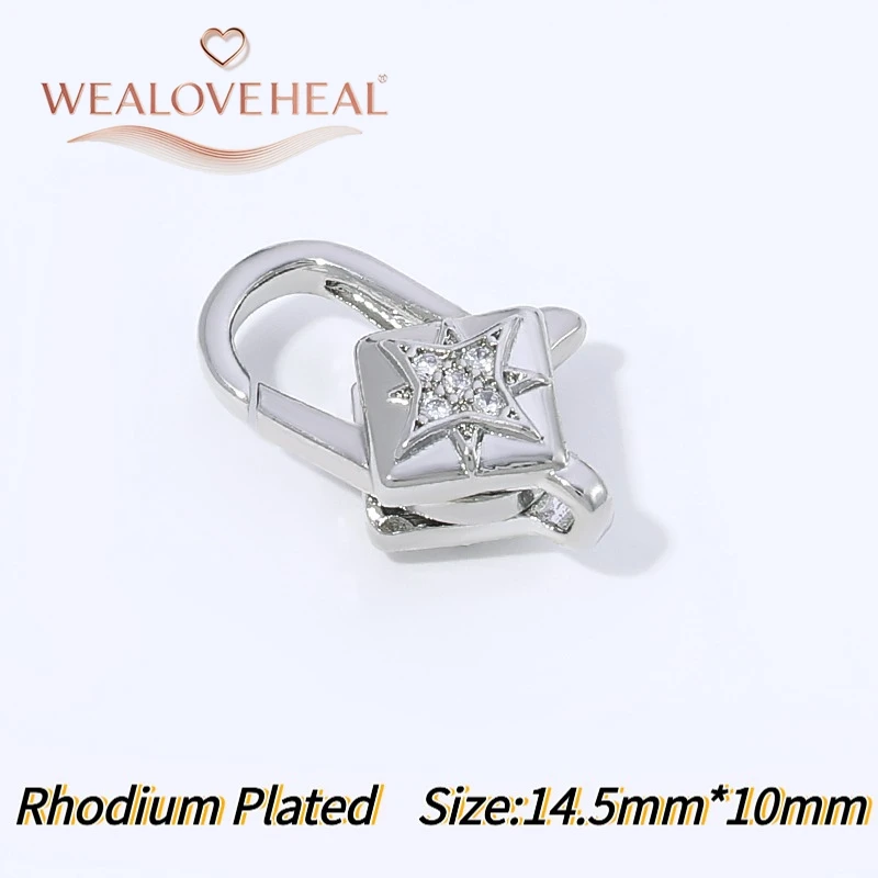 armband verschluss, 18K vergoldete Messing-Blumen-Karabinerhaken-Verbinder, Rosenfeder-Verschlüsse für DIY-Schmuckherstellung und Perlenarbeiten – Detail 25