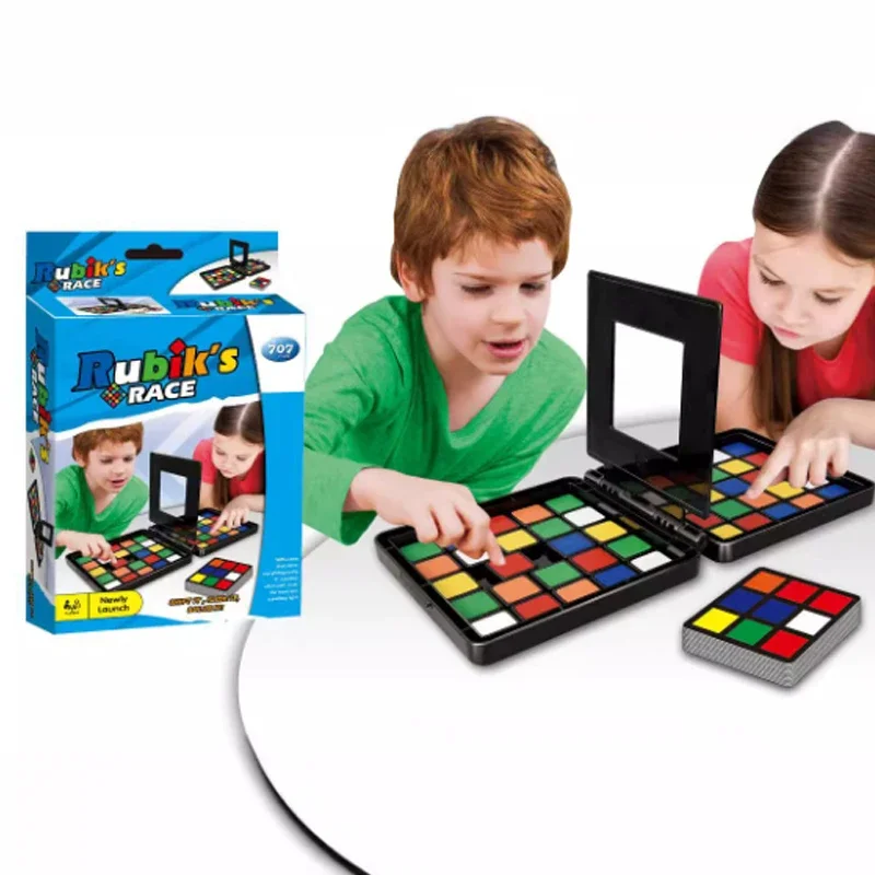 2025Kids Color Battle Square Race**Gra Planszowa dla Dzieci**Gra Rodzinna**Puzzle na Biurko Edukacyjne Zabawki Antystresowe**
