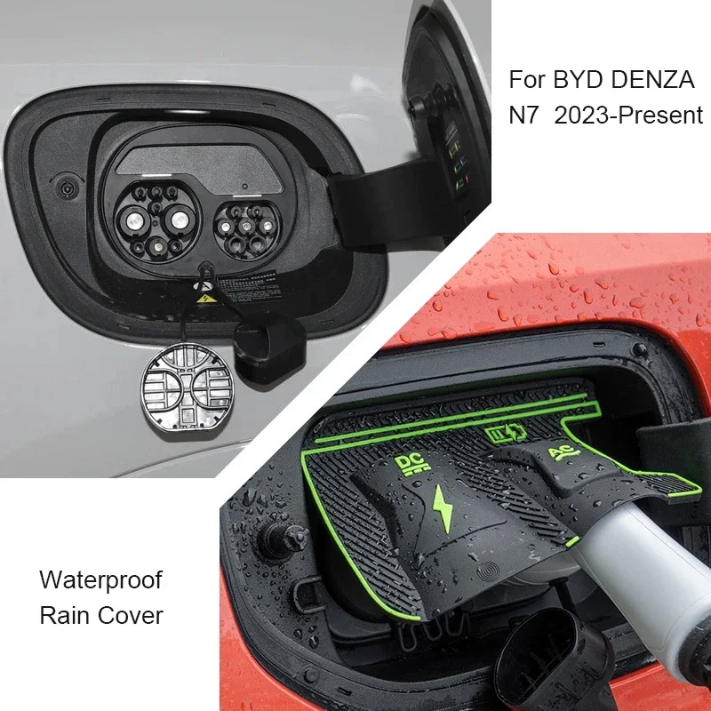 

For BYD DENZA D9 N9 N7 Z9GT New Energy Car Charging Port Waterproof Protector Cover Gun Charge Rain Cover Auto Accessory