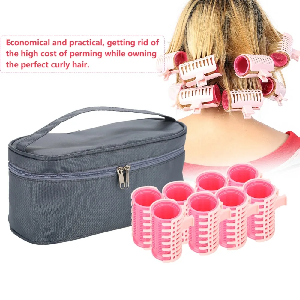Plastic Material Hair Curler Rollers Large Grip Design Heat Resisting Manual Hair Styling Tools Durable Volume