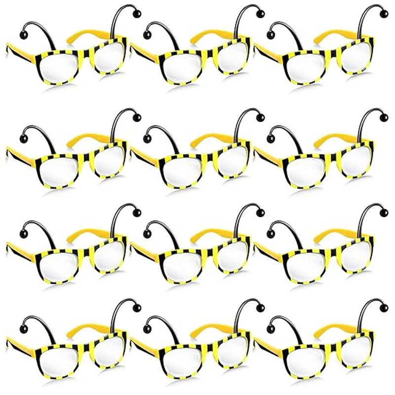 

4 Pieces Bee Glasses Bee Sunglasses Bee Toy Bee Party Favor for Halloween Party Decorations