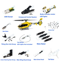 ESKY 150EC Hummingbird RC Simulation Helicopter Accessories Chassis USB Charger Screw Main Rotor Tail Rotor Motor Linear Servo