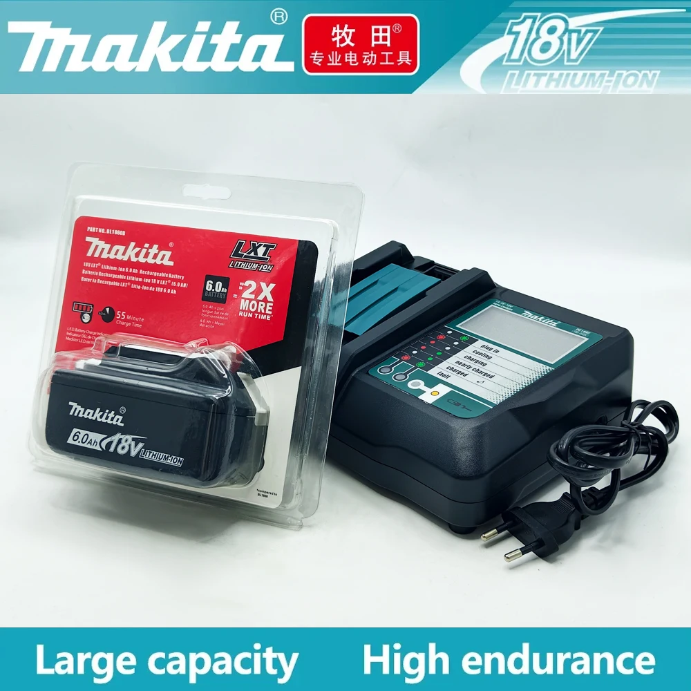 

Аккумулятор для электроинструментов Makita 18 В, 6 Ач, для Makita 18 В BL1830B BL1840B BL1850B BL1860B Сменный литиевый аккумулятор