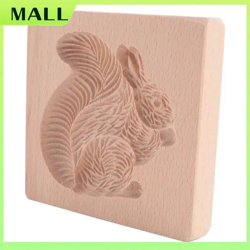 MALL Cookie Mold Shortbread Mold Wooden Biscuit Cutter Cookie Mold Cutter Gingerbread Biscuit Shortbread Mold
