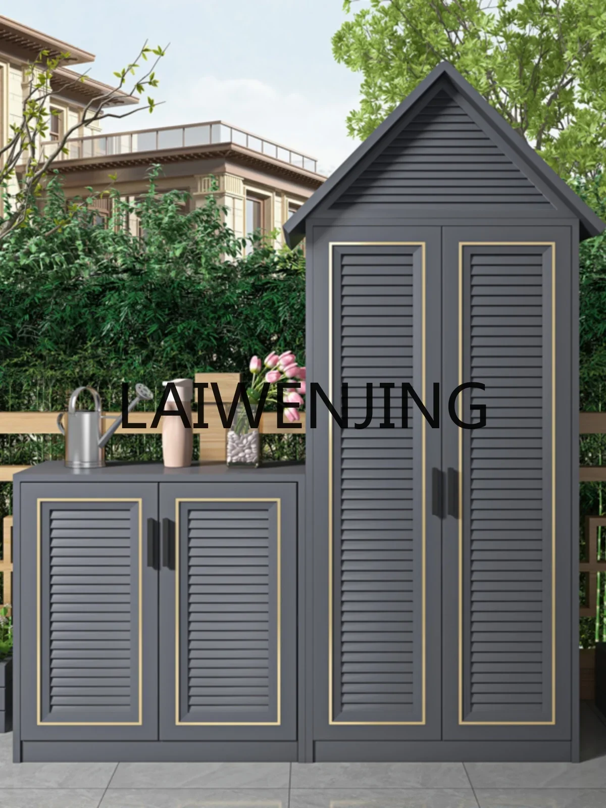 

Outdoor tool room large capacity custom garden courtyard agricultural tool storage cabinet waterproof sunscreen locker