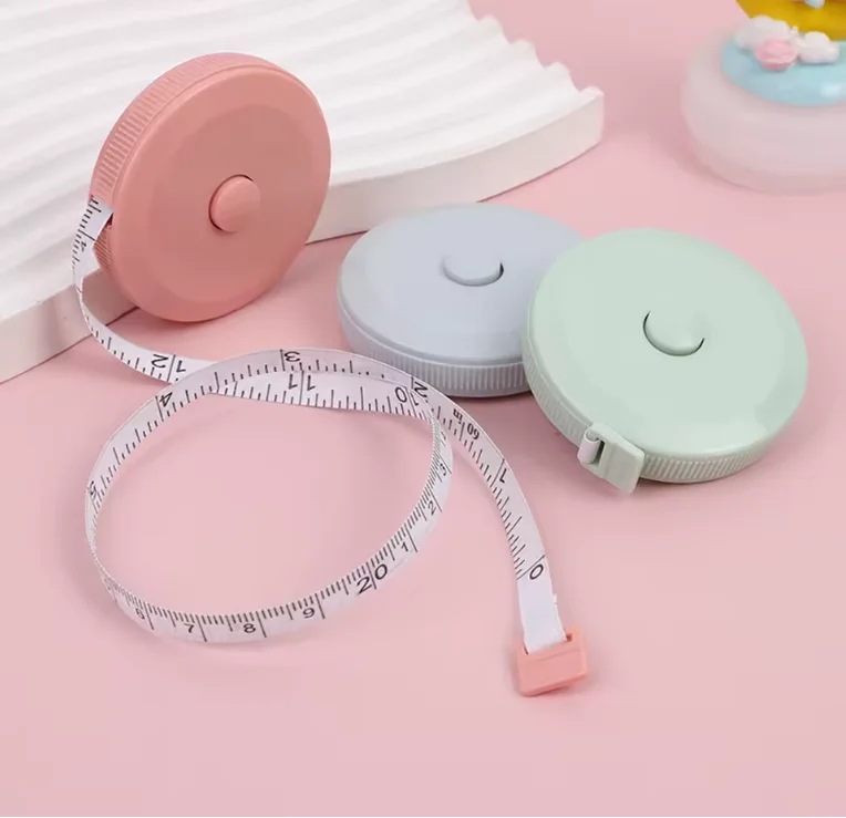 Mini Retractable Soft Tape Measure (1.5M) Multi-Function Home Measuring Tape for Body (Waist/Bust) & Clothing (Cute Portable)