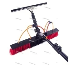 36FT/10.8M Window Glass Cleaning Telescopic Pole Type Photovoltaic Panel Cleaning Brush Water Spraying And Flushing