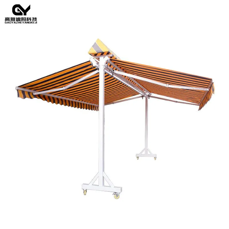 Outdoor Tent Electric Aluminum Alloy Courtyard Telescopic Home Awning Villa with Light Canopy Commercial Street